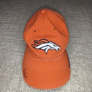 Reebok Denver Broncos Strapback Hat One Size Orange NFL Signatured Baseball Cap